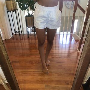 J. Crew White Linen short